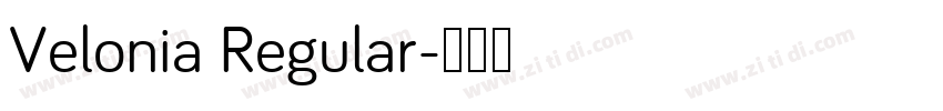 Velonia Regular字体转换